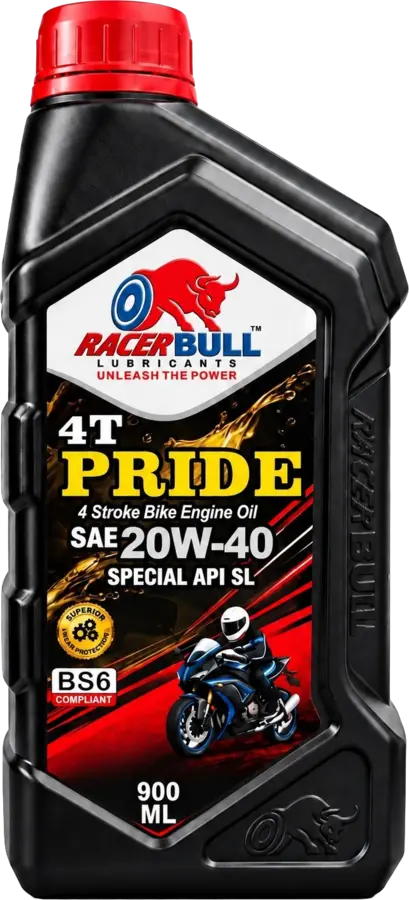 PRIDE 4T SAE 20W-40 900 ML bottle, front