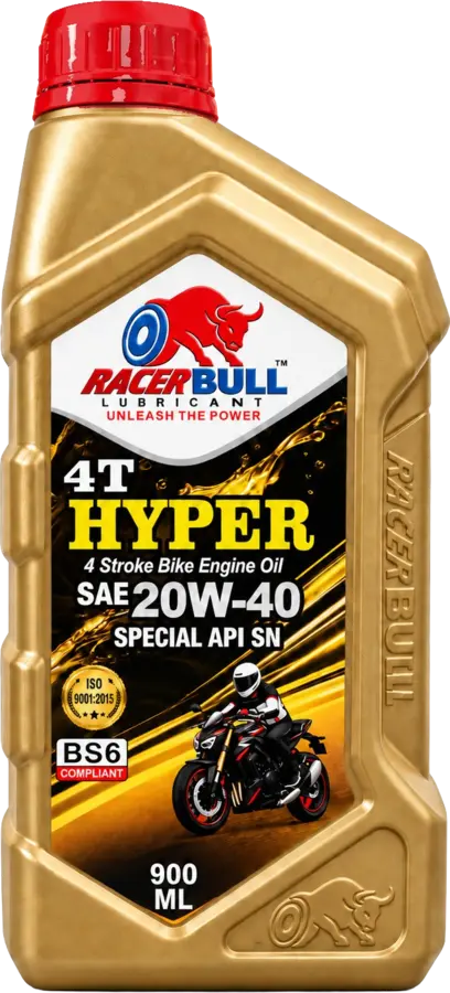 Racer Bull HYPER 4T SAE 20W-40 900ml gold bottle